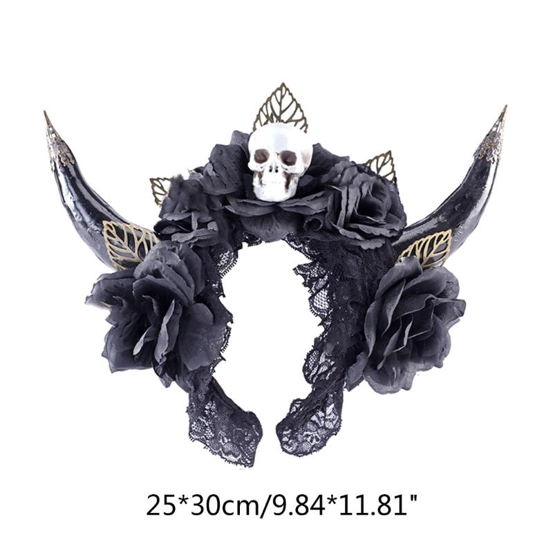 Retro Sheep Horns Hair Hoops Evil Accessories Halloween Cosplay Costume Party