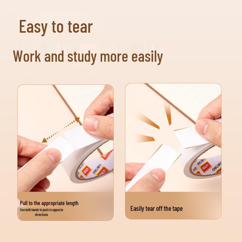 Deli JL402 Easy-Tear Double-Sided Tape