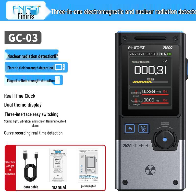 GC-03 Professional Electromagnetic Radiation Detector & Personal Dose Alarm Geiger Counter