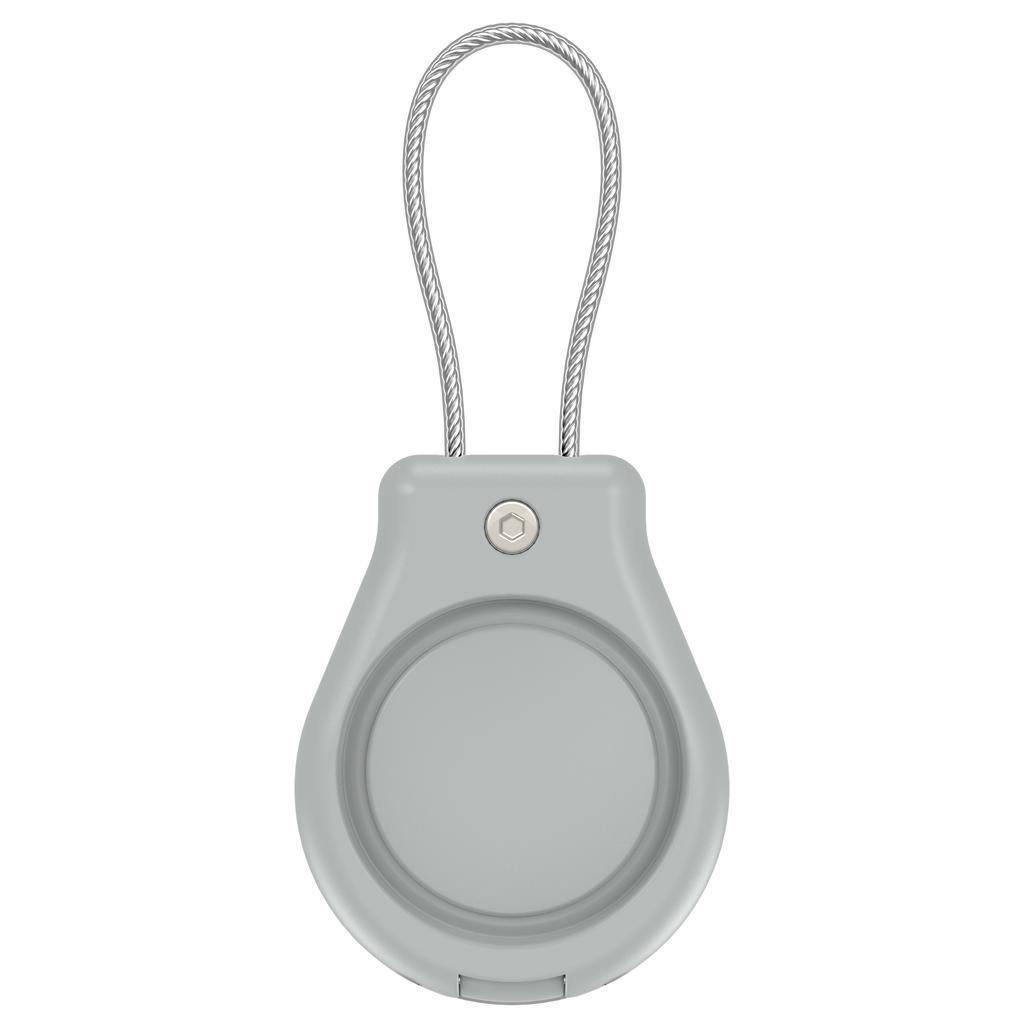 CP22 For Apple AirTag Case Bluetooth-compatible Locator Waterproof PC Protective Cover with Metal Strap