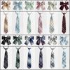 Japanese School Girl Style Polyester Plaid Neck Tie With Bow For Kids Uniforms