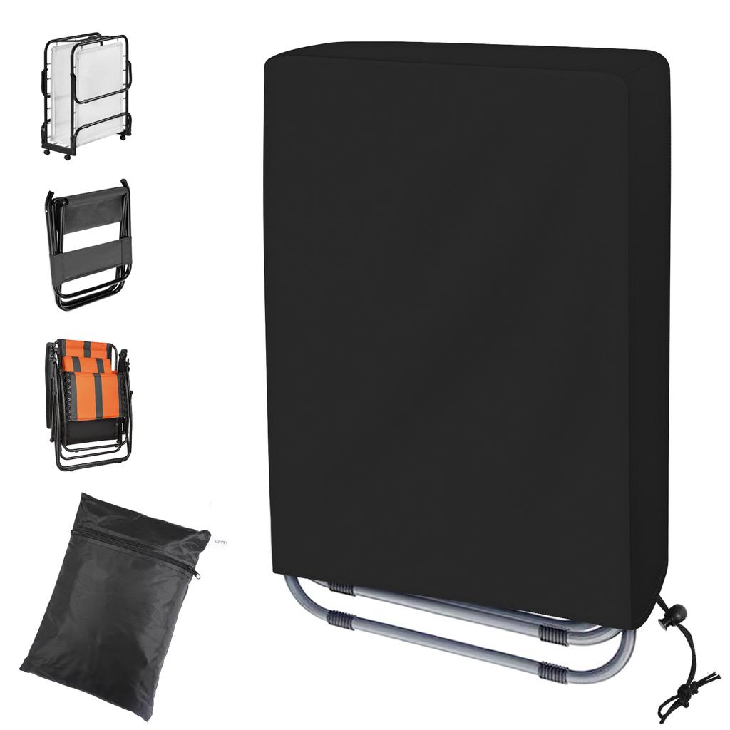 Husă de praf din pânză Oxford neagră pentru scaun pliabil geantă de vid pentru scaun geantă de protecție