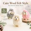 Wool Felt Christmas Sheep Figurine Soft Cartoon Sheep Doll New Mini Sheep Statue  Home Decor