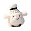 Furry Badminton Keychain Creative Bag Decor Pendant New Plush Doll  Friends Gifts