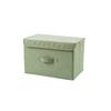 Storage Box Solid Color Space Saving Store Containers Durable Handle Household Boxes Blanket Shoe Socks Underwear
