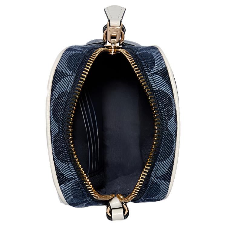 Coach N/S 11 Chambray Floral Print Canvas Crossbody Bag Small Women bags Denim-Blue C2943-IMDEI