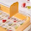 Press-Release Ice Cube Tray with Lid Food-Grade Silicone Popsicle Mold for Freezer Leak-Proof Stackable Ice Maker for Home Party