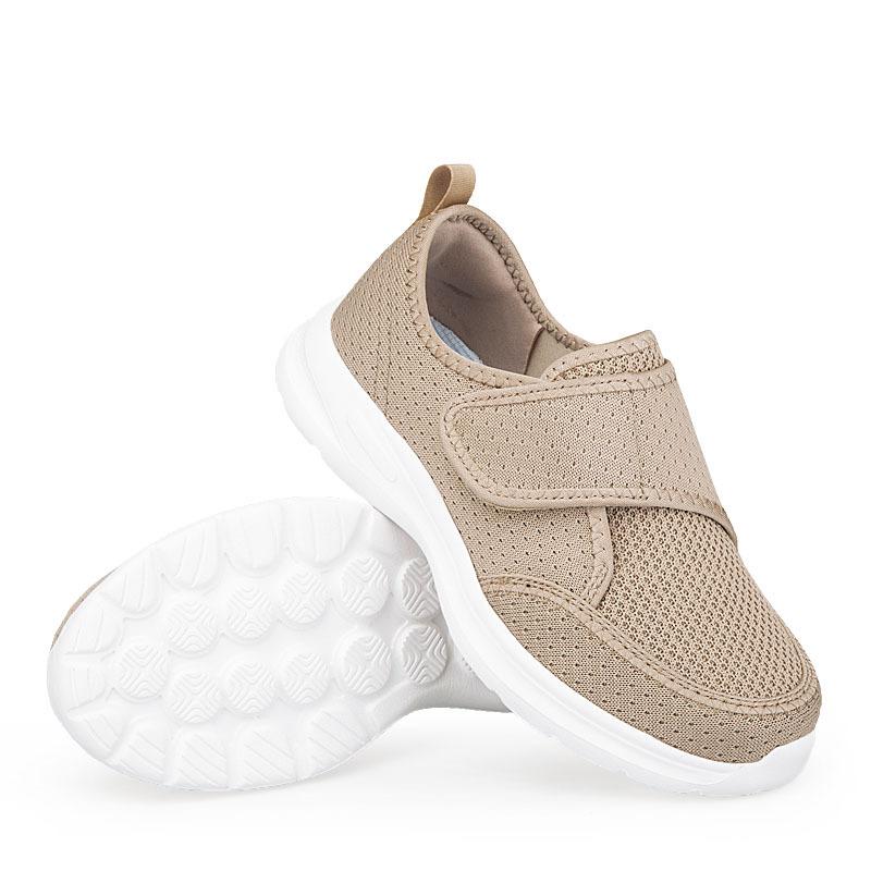 New walking shoes large size non-slip Velcro widened and fattened rehabilitation shoes fat sugar foot shoes