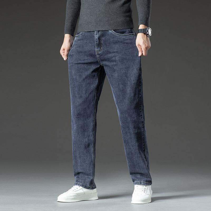 Straight-leg Jeans For Men, American Style, Loose, Thick, Korean Style, Fashionable, Versatile Casual Trousers, Men's Spring And Autumn Trousers