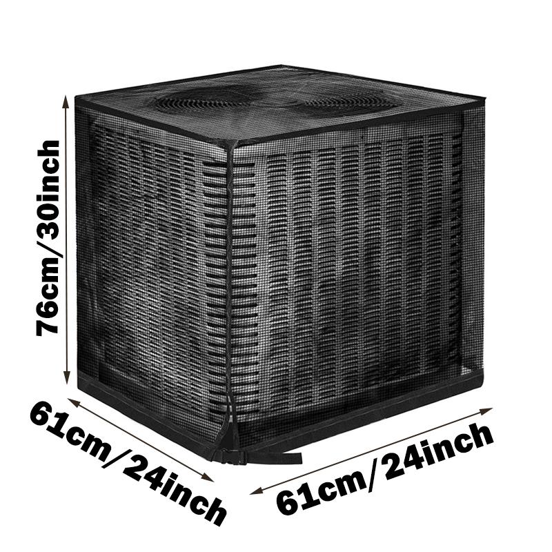 

1PC Mesh Air Conditioner Cover, Outdoor Mesh Hole AC Protector, Window AC Unit Cover, Black Universal Dustproof AC Cover 61x61x76cm чорний