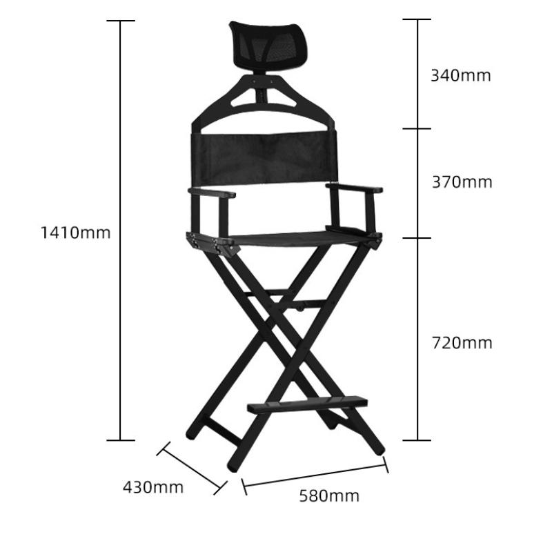 Modern Outdoor Beach Chairs Garden Table Side Folding Chair Movable Makeup Handrail Chair Multifunctional Portable Stool