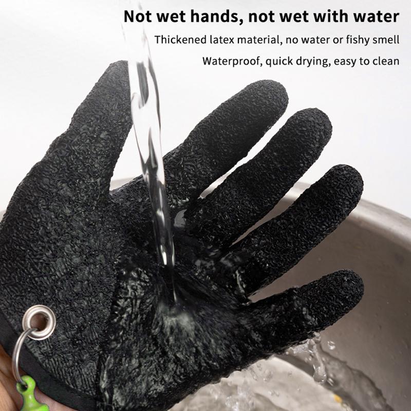 

2Pcs Fishing Gloves With Magnet Release - Professional Anti-Slip Catch Fish Gloves,Puncture Proof Ice Fishing Glove For Handling