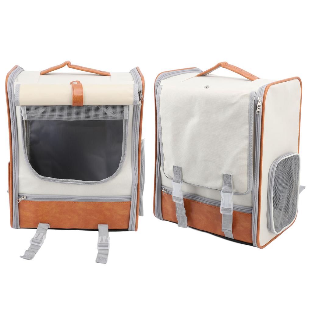 Rucsac Transport Pisică Capacitate Mare Sistem de Ventilație Curea de Ajustare Pânză Oxford Transportor de Călătorie pentru Animale de Companie