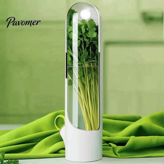 Contenitore per Porta Laterale del Frigorifero Salva Erbe per Frigorifero, Contenitori per Baccelli Coriandolo, Contenitore per Freschezza Verdure, Fresh Keeper, Prezzemolo, Asparagi