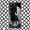 Coque de téléphone Animal Cheval Noir pour Xiaomi Redmi Note 15 14 14S 13 12 12S 11 Pro Plus 11E 11T 11S 10S 5G Coque Souple Fundas Redmi N