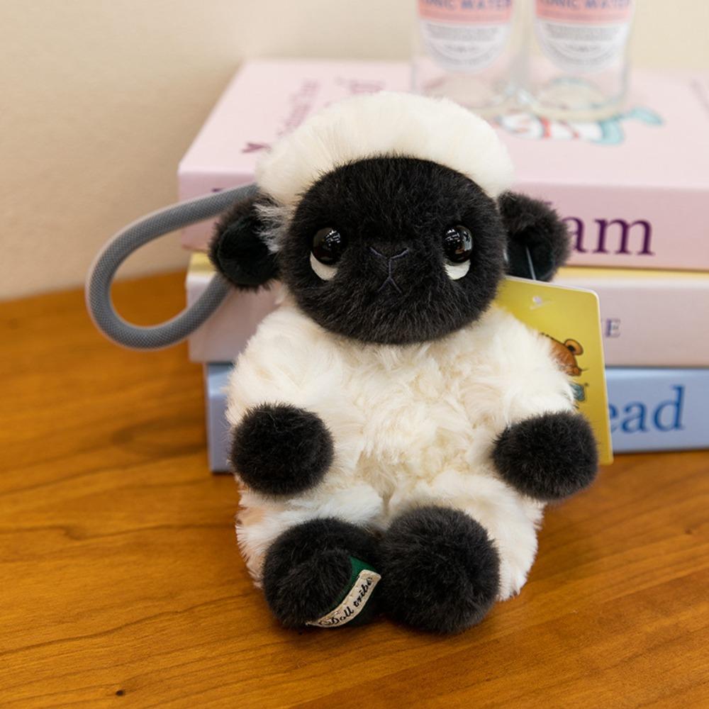 Black Face Valais Blacknose Sheep Doll Stuffed Animal Lamb Plushie Sheep Plush Keychain Kids Toy