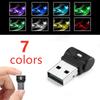1PC Mini USB 7 Colors Car LED Light Auto Interior Atmosphere Decor Lamp