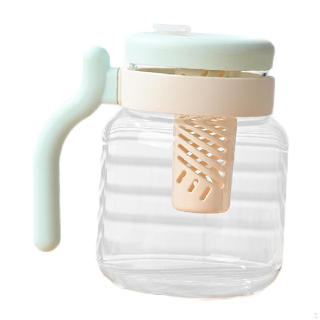 Glass Tea Cup with Infuser Mug 950ml Drinking Cute Leakproof Clear Bottle