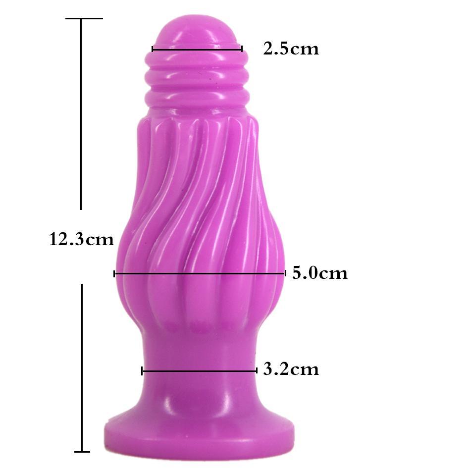 Faak Fantasy Dildo Dong Gummi Buttplug Rosa 12.3Cm 5Cm Dick Nicht Vibrierende Buttplugs