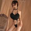 Sexy Lingerie Sexy Neck Sling Onesie Female Temptation Open File Free Hot Flirting Couple Bed Passion