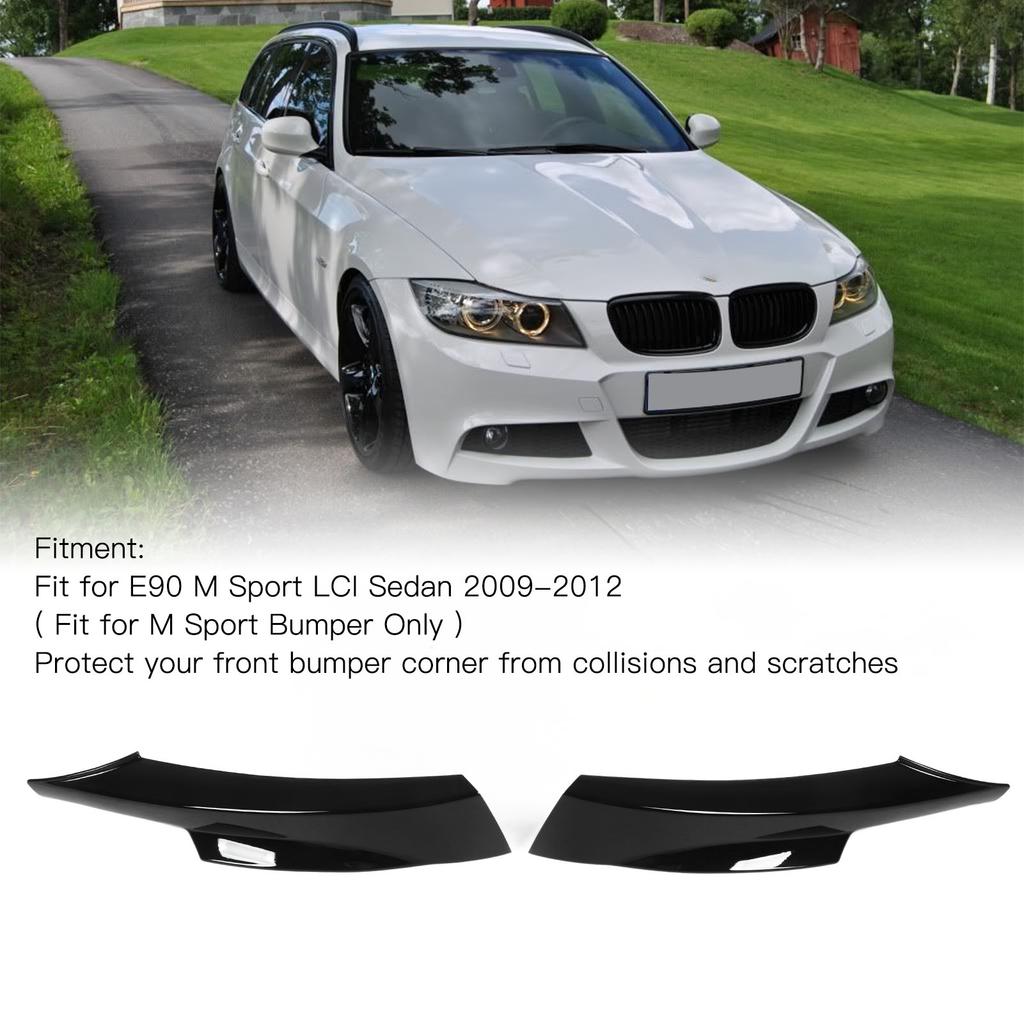 Frontstoßstangen Lippen Stoßstangen Eckspoiler Splitter Untere Stoßstange oder für E90 M Sport LCI Limousine 2009‑2012