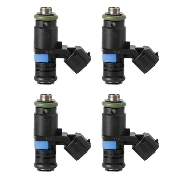 

Set of 4 Fuel Injectors for Volkswagen, Skoda, Seat - 03C906031A & 04E906031F Compatible None