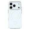 JAUCASE For iPhone 17 Pro Max Magnetic Case Clear PC Phone Cover with Rhinestone Lens Frame/AI Button