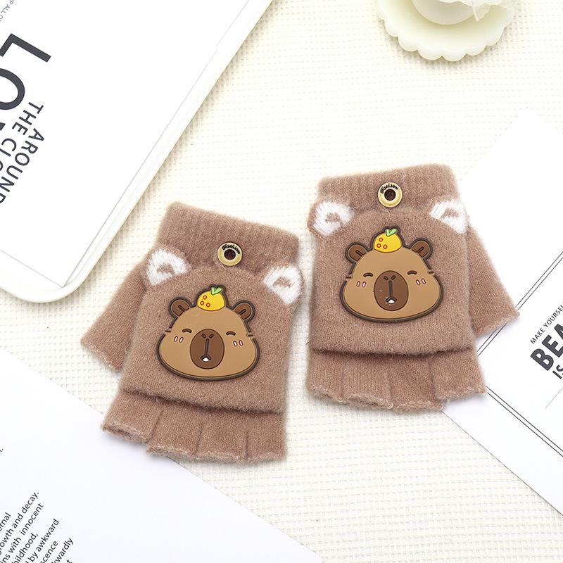 Kinder Cartoon Fäustlinge mit Klappe – Niedlich, Dick und Warm zum Schreiben und für Outdoor-Aktivitäten