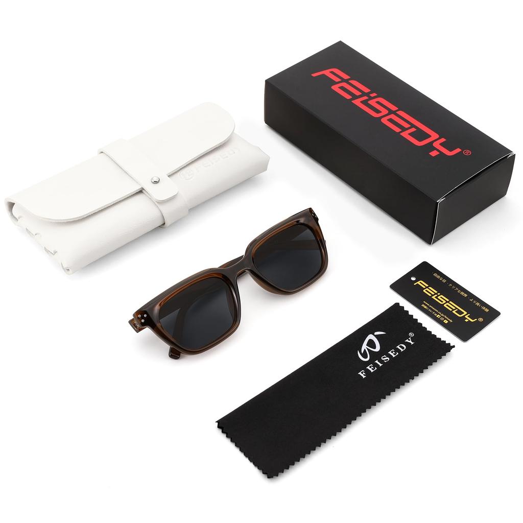 FEISEDY TR90 Polarized Stylish and Popular for Mountain UV400 B1349 Sunglasses, Driving, Fishing, Climbing, Travel, Driving, Protection, Unisex,