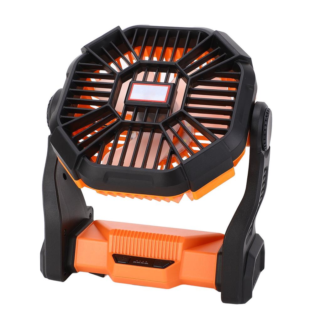 Camping Fan with LED Lantern Multifunction 8000mAh Portable Outdoor Camping Fan Power Bank for Camping Fishing Outage  