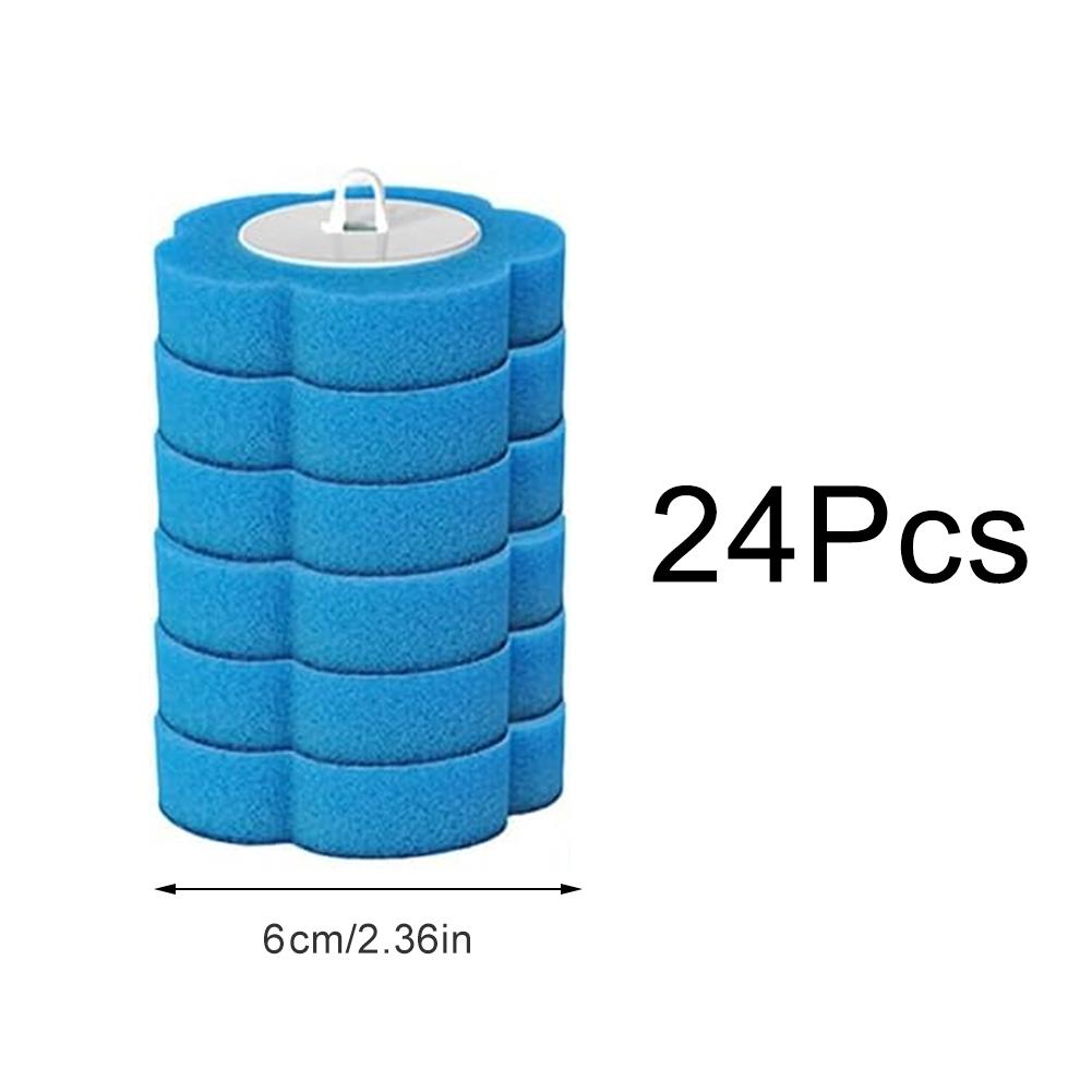 6/12/24PCS Brush Heads Blue Brush Head Set Disposable