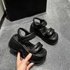 Roman Sandals Women's Summer Wear Exquisite New Fairy Wind Slope Heel Beach Shoes Platform Heightening Women's Shoes