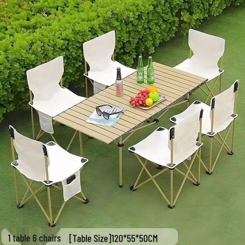 Sturdy Outdoor Folding Table and Chairs Set for Camping, Picnic, and BBQ