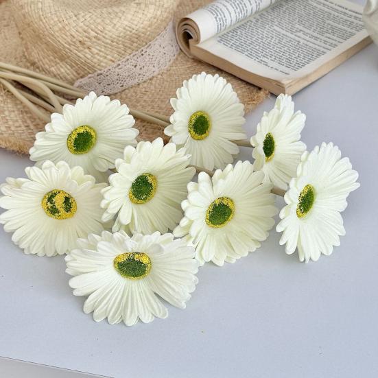 Artificial Gerbera Flowers with Bendable Stems Fake Silk African Gerbera Flower Boho Faux Wildflower for Wedding Bridal Party Home Kitchen Decor