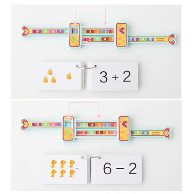 1 Pcs Children Preschool Teaching Digital Addition Decomposition Slide Rule Educational Math Toys