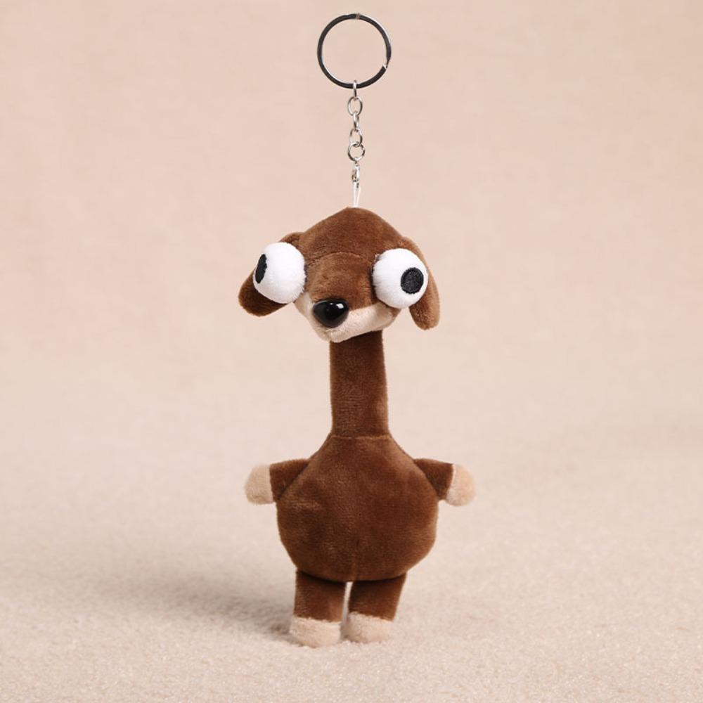 Filled Cartoon Animal Keychain 20 Centimeters Plush Hanging Ornament Bag Charm  Backpack Decoration