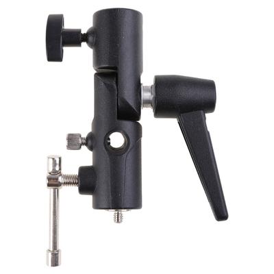 H-Form Metall Schirm Softbox Halter Blitz Halterung Adapter Verstellbar für 1/4" 3/8" Lampenlichtstativ Halterung Stativ