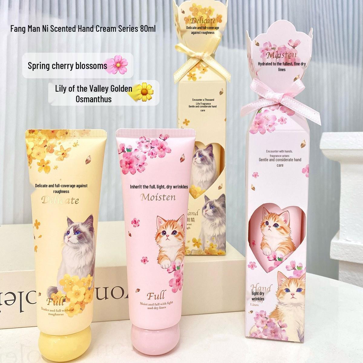 Fang Manni Hydrating Hand Cream 80ml - Soft & Moisturizing Formula Clear Moisturizing Scented Hand Cream
