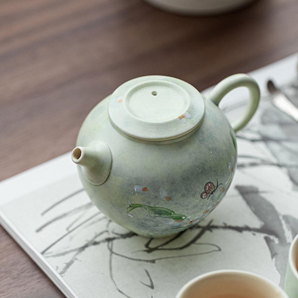 Hand-made Pottery Teapot Chinese Hand-Painted Vintage Teapot Beautiful Design For Home Decoration China Mainland