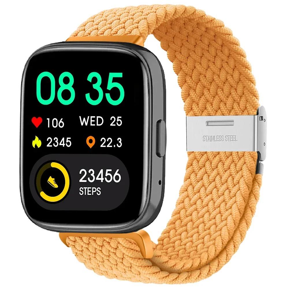 New Nylon Braided Solo Loop Strap for Redmi Watch 5 3 Lite Band for Xiaomi Watch 5 3 Active Wristband Elastic Weave Bracelet