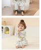 2024 Bamboo Cotton Baby Sleeping Bag - Four-Layer, Footed, for Spring/Autumn, Anti-Kick Blanket for Kindergarten and Air-Conditioned Rooms