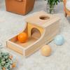 Wooden Box Toy For Babies 3 Balls That Can Be Sorted And Stacked, Colorful Learning Educational Toy, Gift For Toddlers, Preschool Girls And Boys