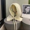 Korean Balaclava Hat Women's Winter Warm Hat Scarf Integrated Ear Protection Wool Knitted Hat