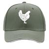 Decoração de Parede de Metal com Silhueta de Galinha Floral Chapéu Hip Hop Moda Esportes ao Ar Livre Boné de Baseball Sanduíche