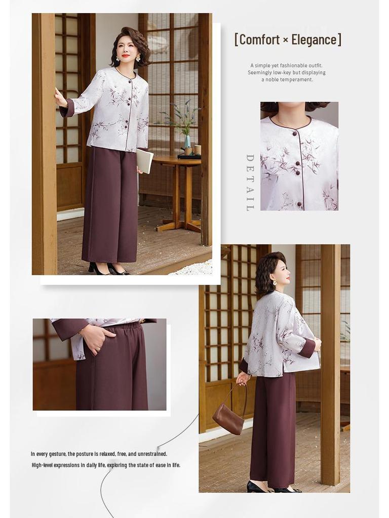 Lockeres Damen-Übergrößen-Anzug - Stilvolles und bequemes Frühjahrs-/Herbst-Outfit für 50+ Mittleren Alters und Senioren