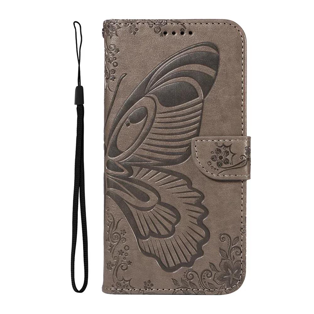 Leather Wallet Case For Xiaomi Poco X6 X5 F5 Redmi A3 12C Redmi Note 12 11 Pro Plus 12S 11S Turbo 3 Stand Flip Phone Cover Strap