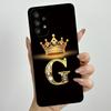 Phone Case for Samsung Galaxy A72 A52 A52S 4G 5G Liquid Silicone Soft Shockproof Lens Protective Cover Luxury Crown Letter Cases
