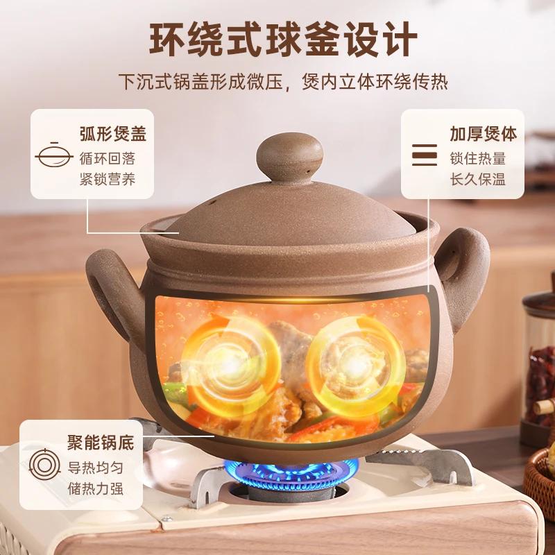 Thicken 5L Clay pots for cooking High temperature Casserole soup cooking pot Porridge cooker Stew pot Ceramic cookware Crock pot