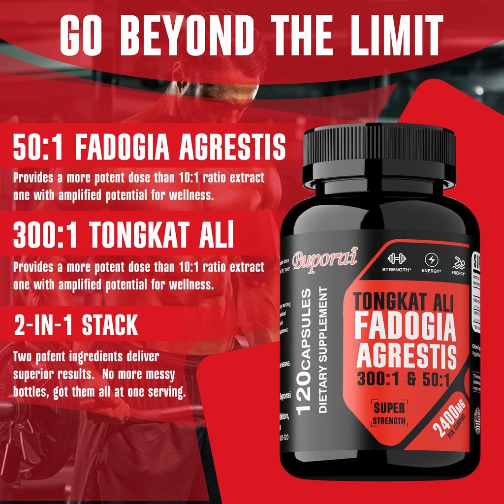 Buporai - Tongkat Ali Mixture Capsules - Energy