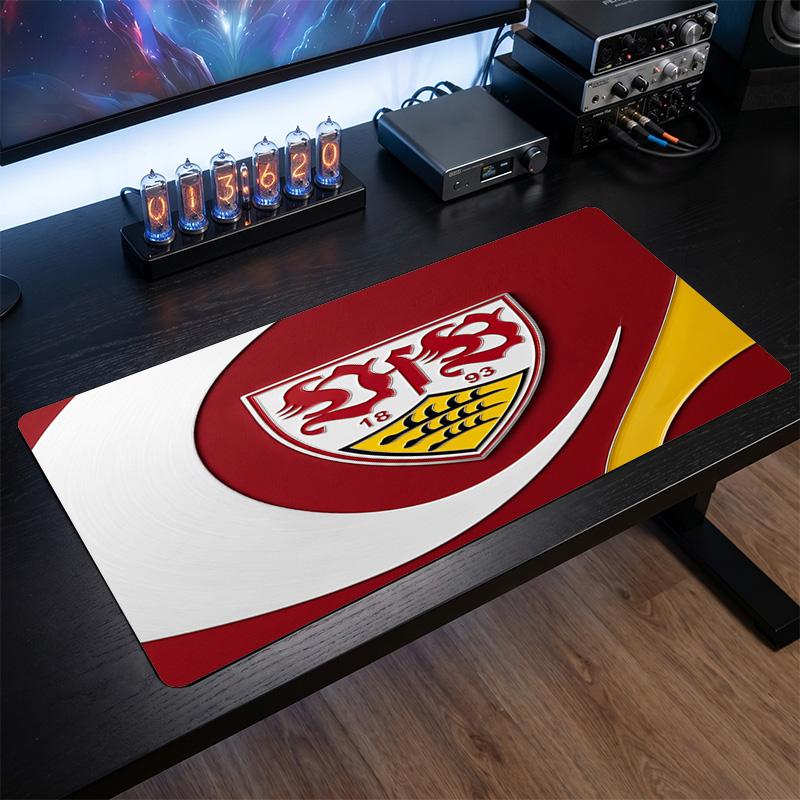 Tappetino per Mouse Grande Stampa Calcio VfB Stuttgart, Tappetino Esteso Antiscivolo per Scrivania da Gioco per Ufficio Casa